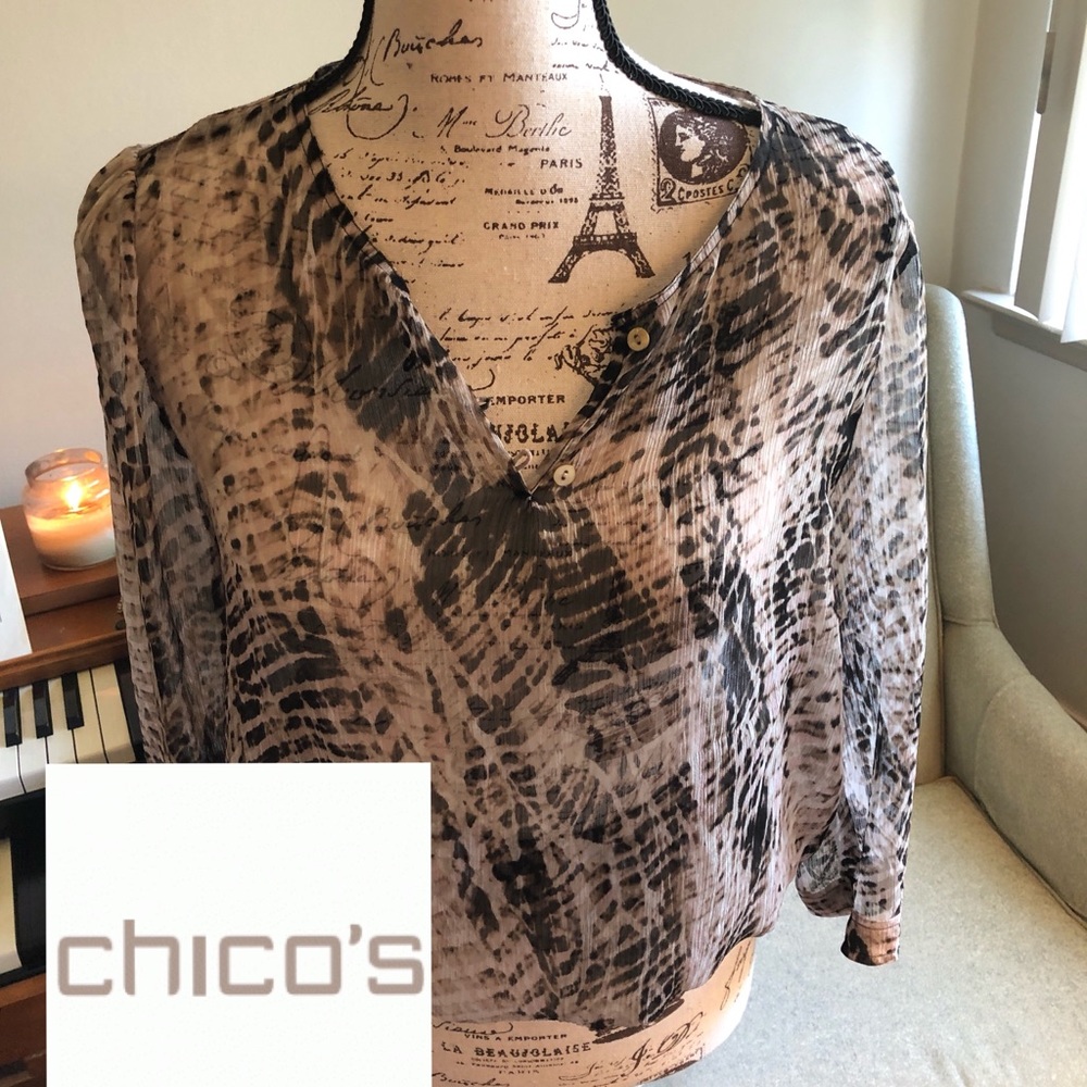 Sheer crop top by Chico’s